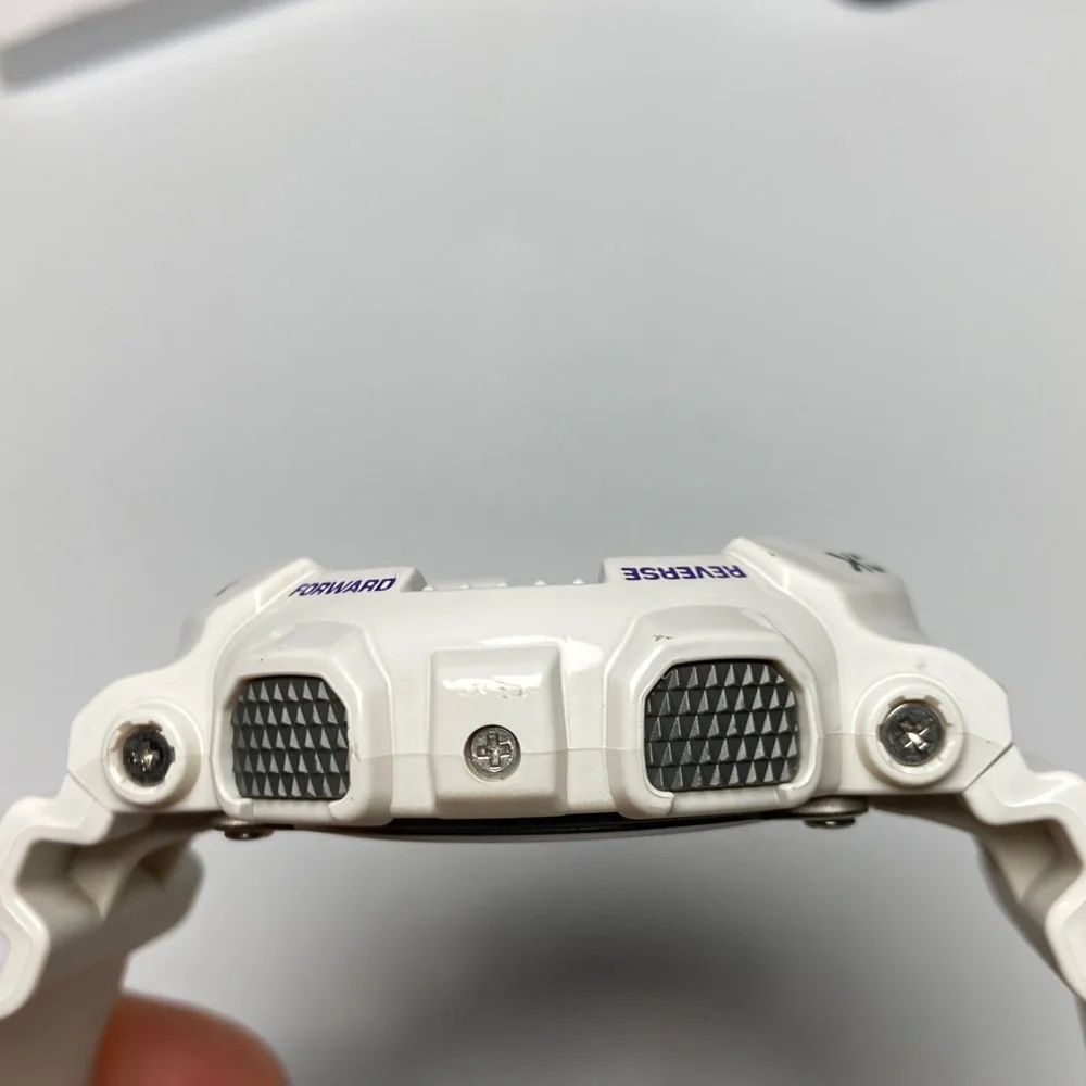 Casio Gshock GA-100A, glossy white gray purple colorway, new battery, full kit